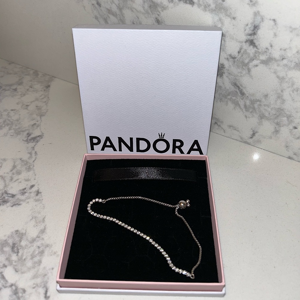 Sparkling Slider Tennis Bracelet